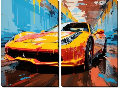 Модульная картина Ferrari art №15