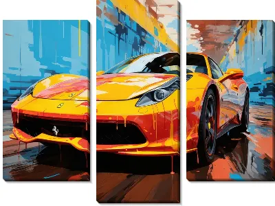 Модульная картина Ferrari art №15
