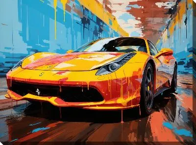 Картина маслом Ferrari art №15