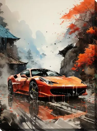 Картина маслом Ferrari art №17