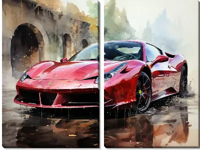 Модульная картина Ferrari art №18