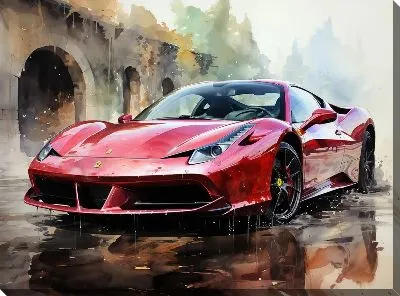 Картина маслом Ferrari art №18