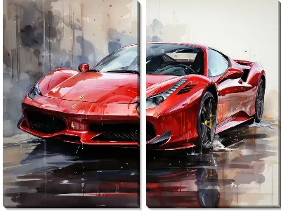 Модульная картина Ferrari art №19