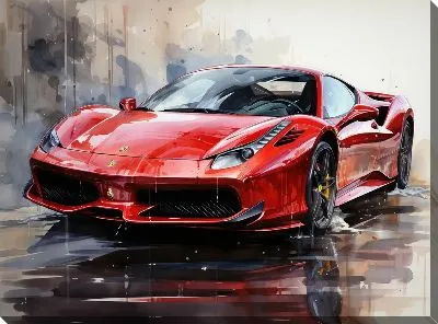 Картина маслом Ferrari art №19