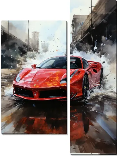 Модульная картина Ferrari art №20