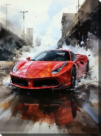 Картина маслом Ferrari art №20
