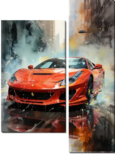 Модульная картина Ferrari art №21