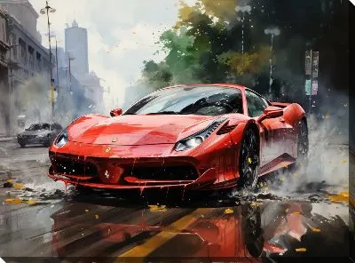 Картина маслом Ferrari art №22