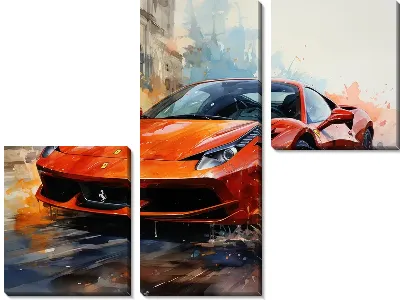 Модульная картина Ferrari art №23