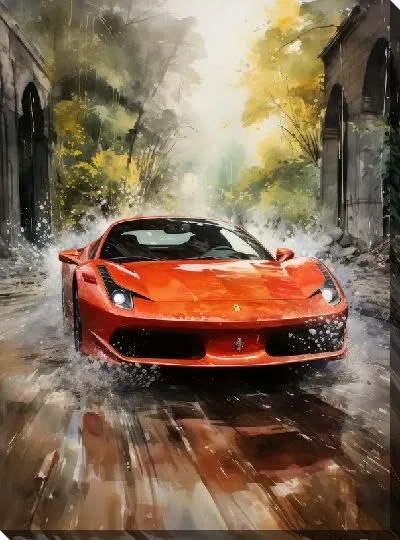 Картина маслом Ferrari art №24