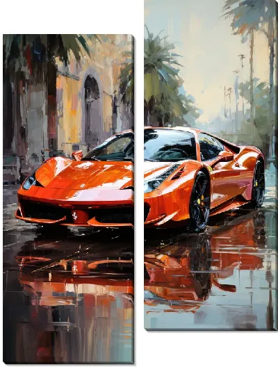 Модульная картина Ferrari art №25