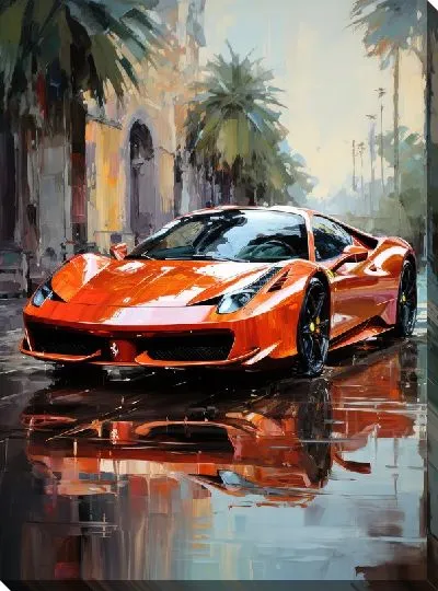 Картина маслом Ferrari art №25