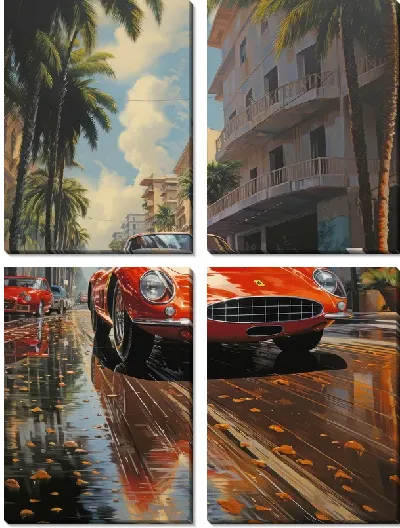 Модульная картина Ferrari art №28