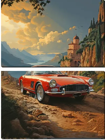 Модульная картина Ferrari art №29