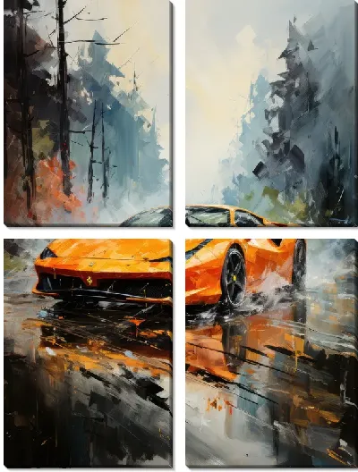 Модульная картина Ferrari art №31