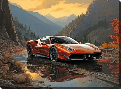 Картина маслом Ferrari art №32