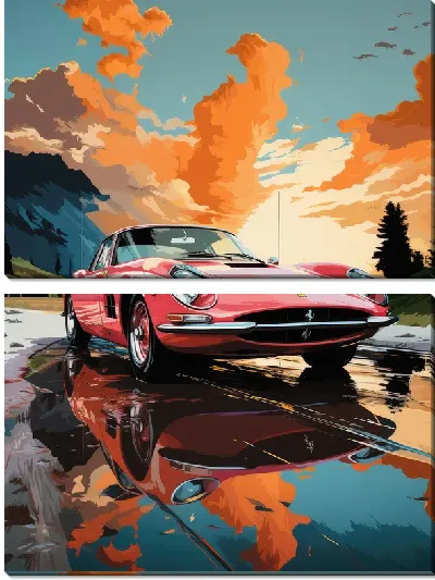 Модульная картина Ferrari art №33