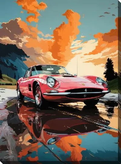 Картина маслом Ferrari art №33