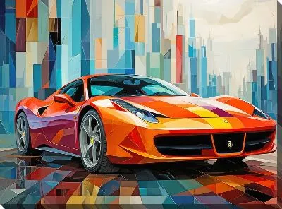 Картина маслом Ferrari art №36