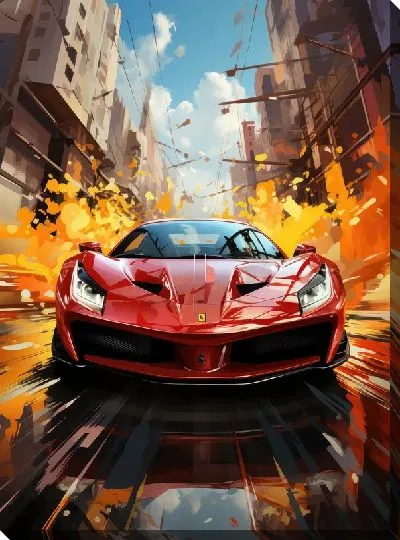 Картина маслом Арт Феррари №18