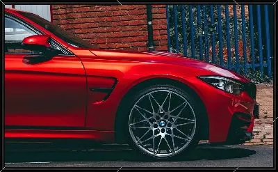 Картина Красный БМВ