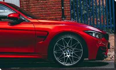 Постер Красный БМВ