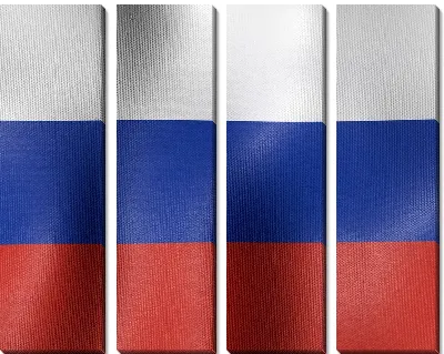 Модульная картина Российский флаг