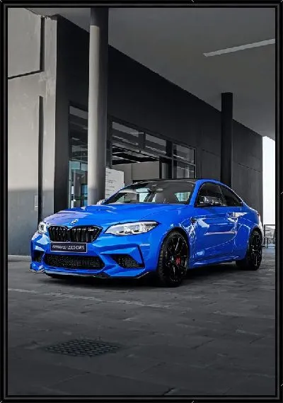 Картина Синий БМВ