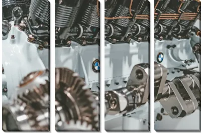 Модульная картина Двигатель БМВ