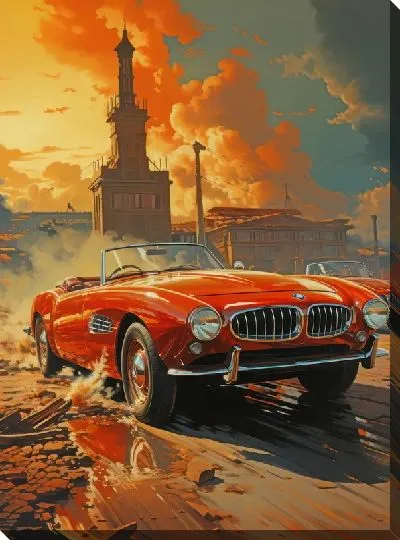 Картина маслом Ретро BMW