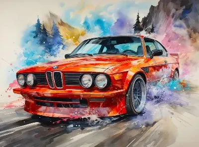 Плакат BMW art №5