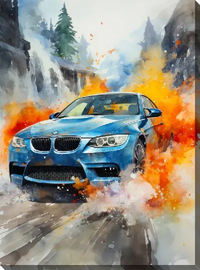 Картина маслом BMW art №6
