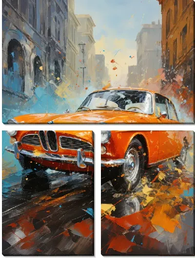 Модульная картина BMW art №7