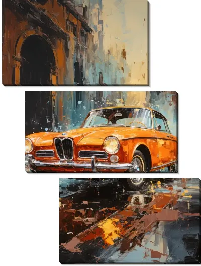 Модульная картина BMW art №8