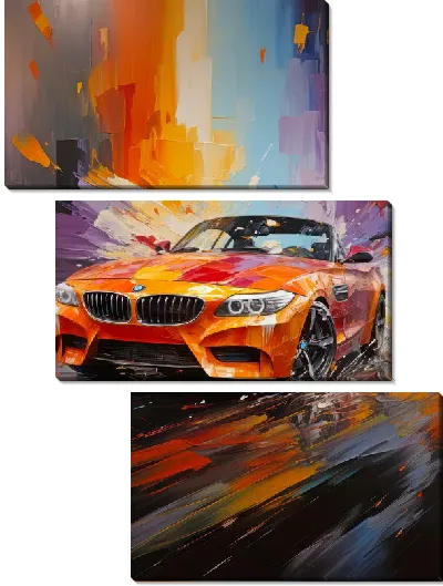 Модульная картина BMW art №10