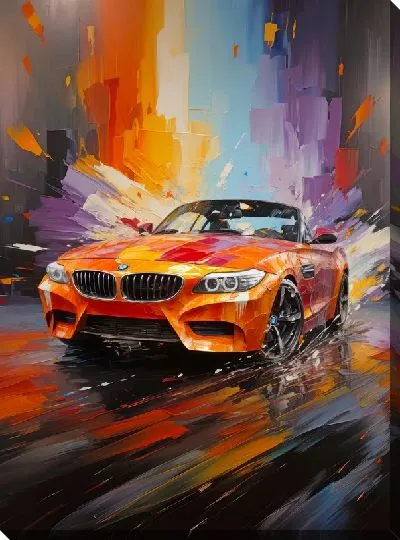 Картина маслом BMW art №10