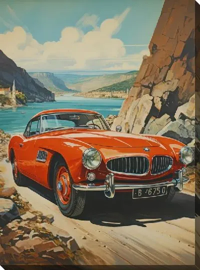 Картина маслом Ретро BMW №6