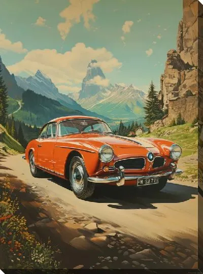 Картина маслом Ретро BMW №7