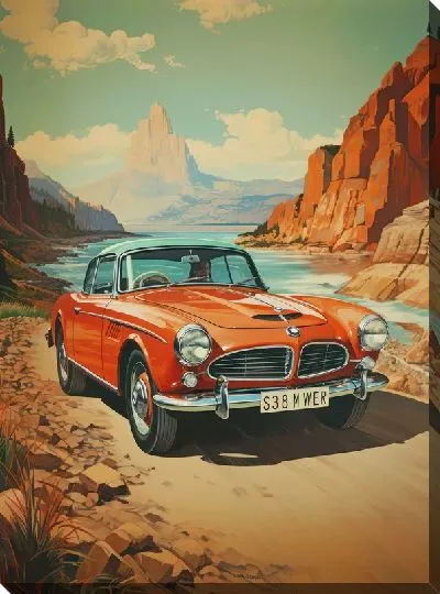 Картина маслом Ретро BMW №8