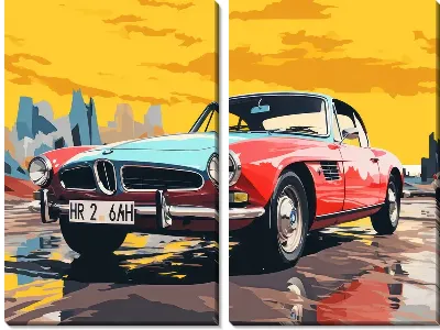 Модульная картина BMW art №30