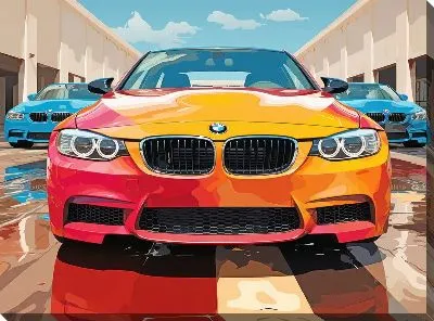 Картина маслом BMW art №32