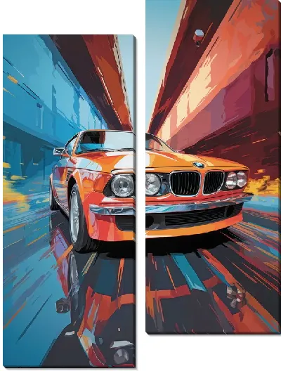 Модульная картина BMW art №33