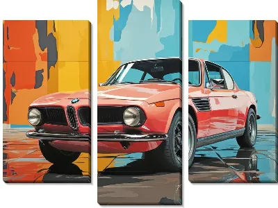 Модульная картина BMW art №34