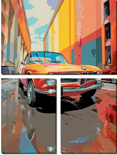 Модульная картина BMW art №35