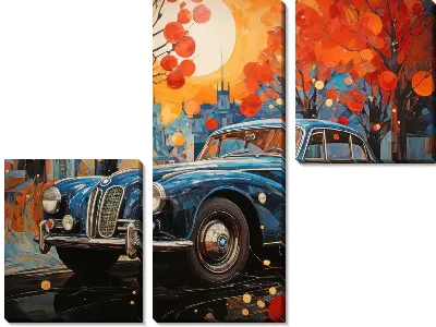 Модульная картина BMW art №36