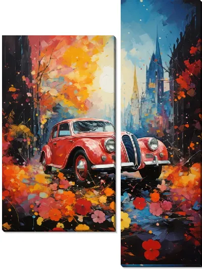 Модульная картина BMW art №38