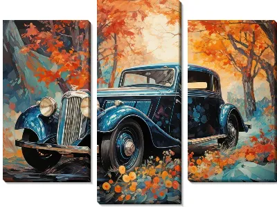 Модульная картина BMW art №39