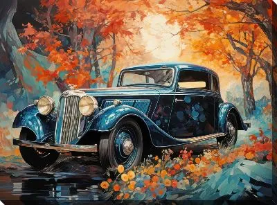 Картина маслом BMW art №39