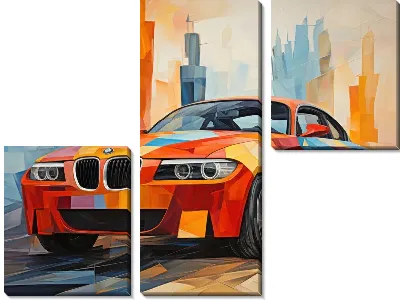 Модульная картина BMW art №41