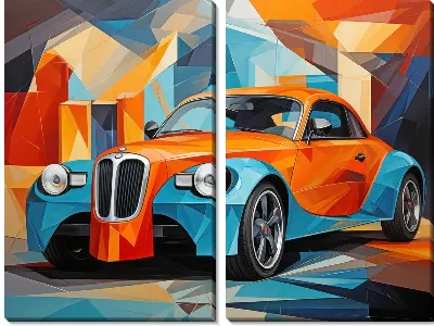 Модульная картина BMW art №42